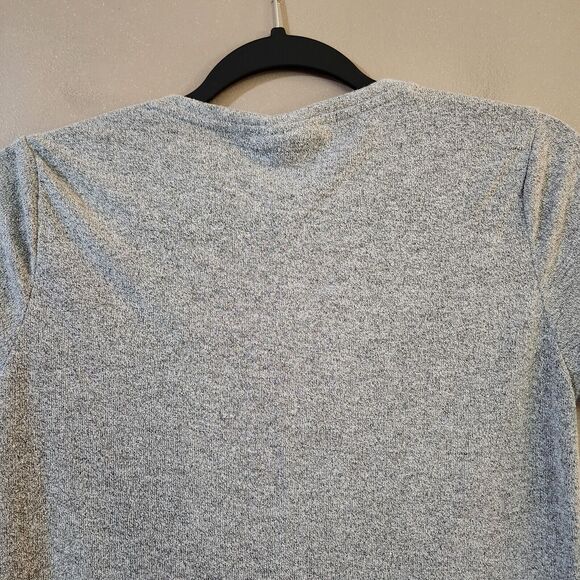 Apt 9 Womens Knit Tee Size S Gray Short Sleeve V-Neck Top - Picture 8 of 9